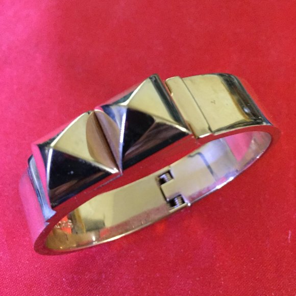 Michael Kors Rose Gold-Tone Hinged Bangle Bracelet - Picture 3 of 3